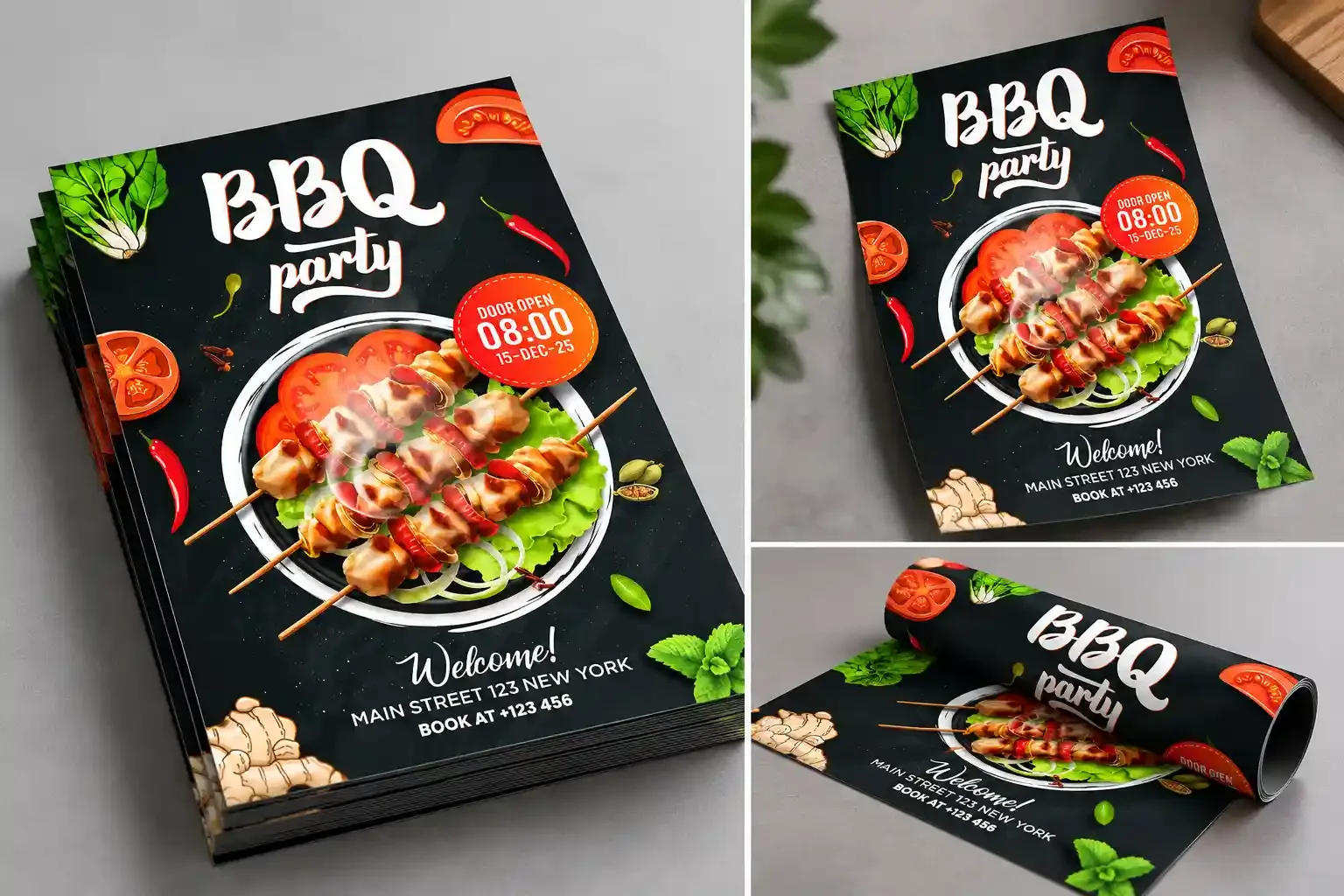 BBQ Party Signage and Print Materials