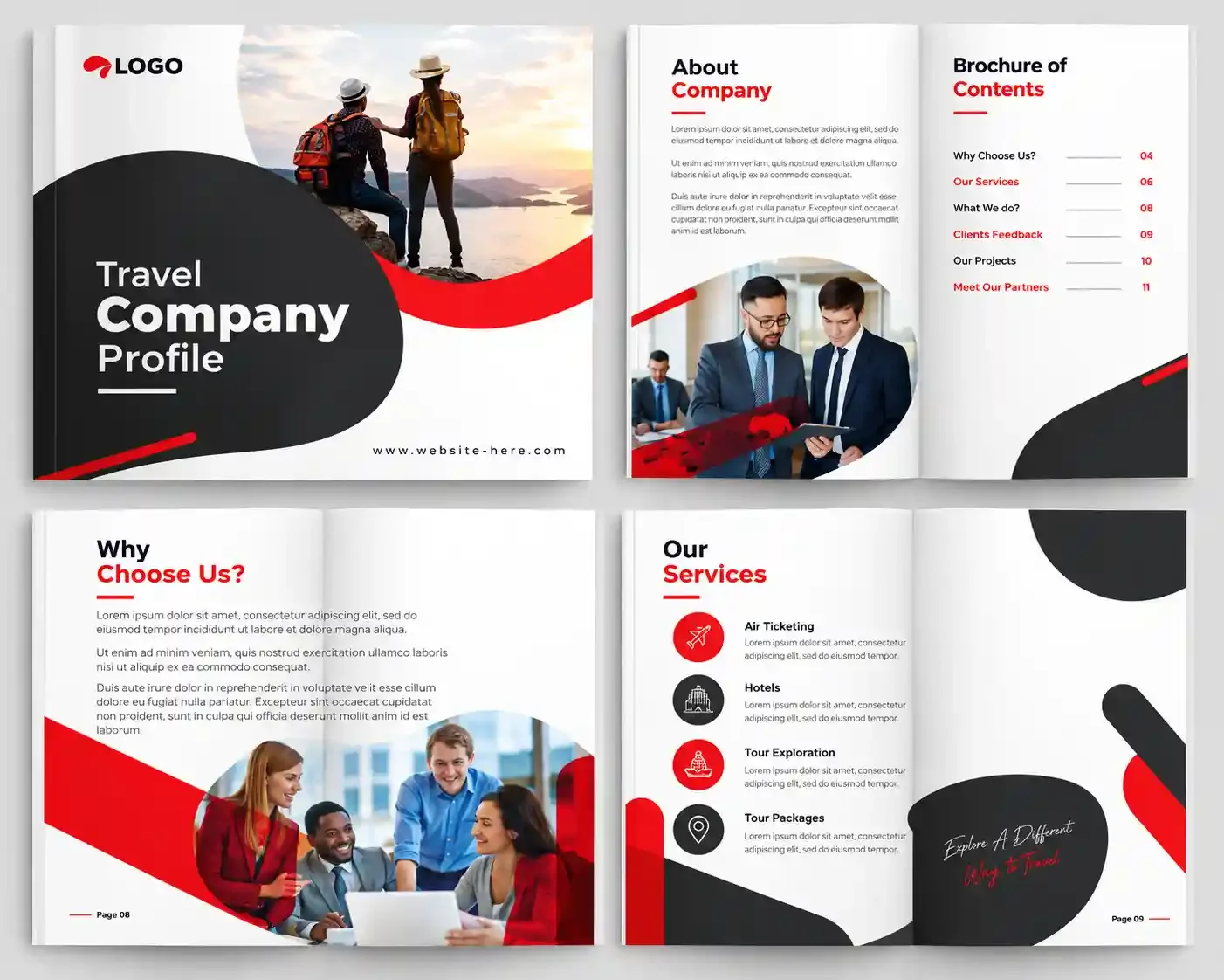 Travel Company Profile Design