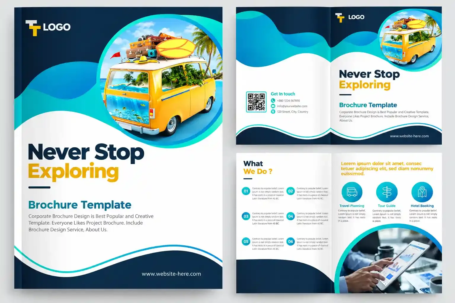 Never Stop Exploring Brochure Design