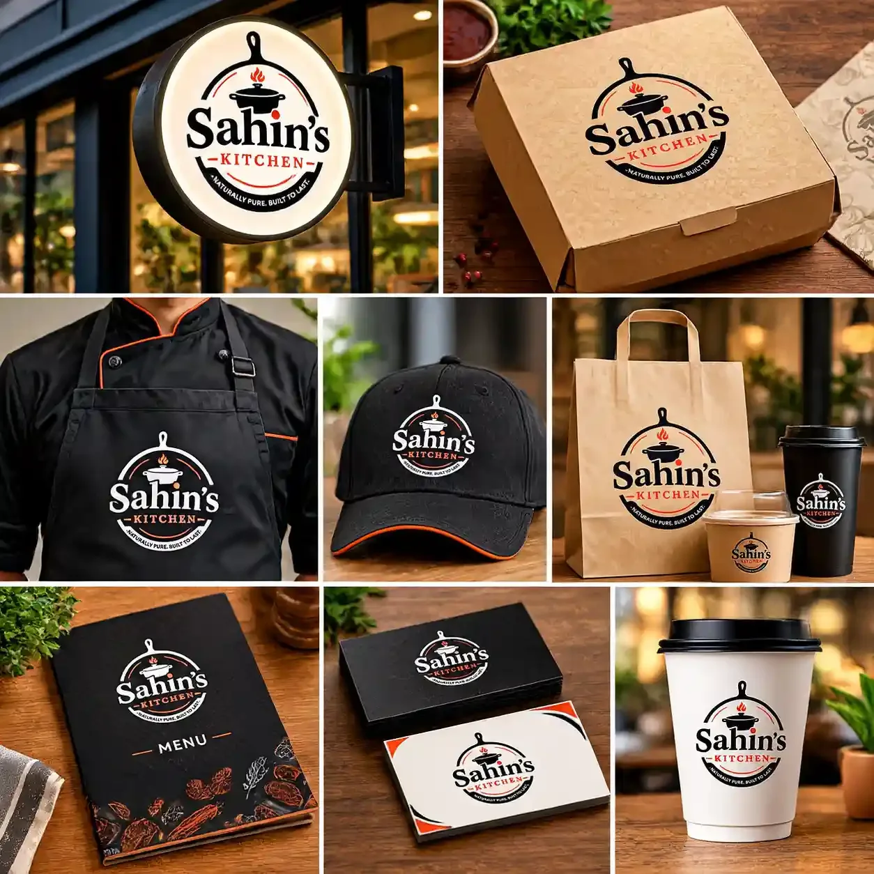 Sahin's Kitchen Brand Identity
