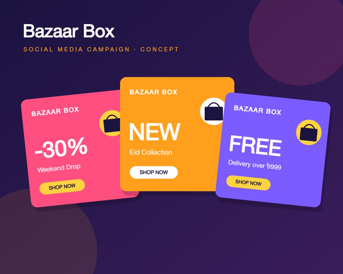 Bazaar Box — Social Media Campaign (Concept)
