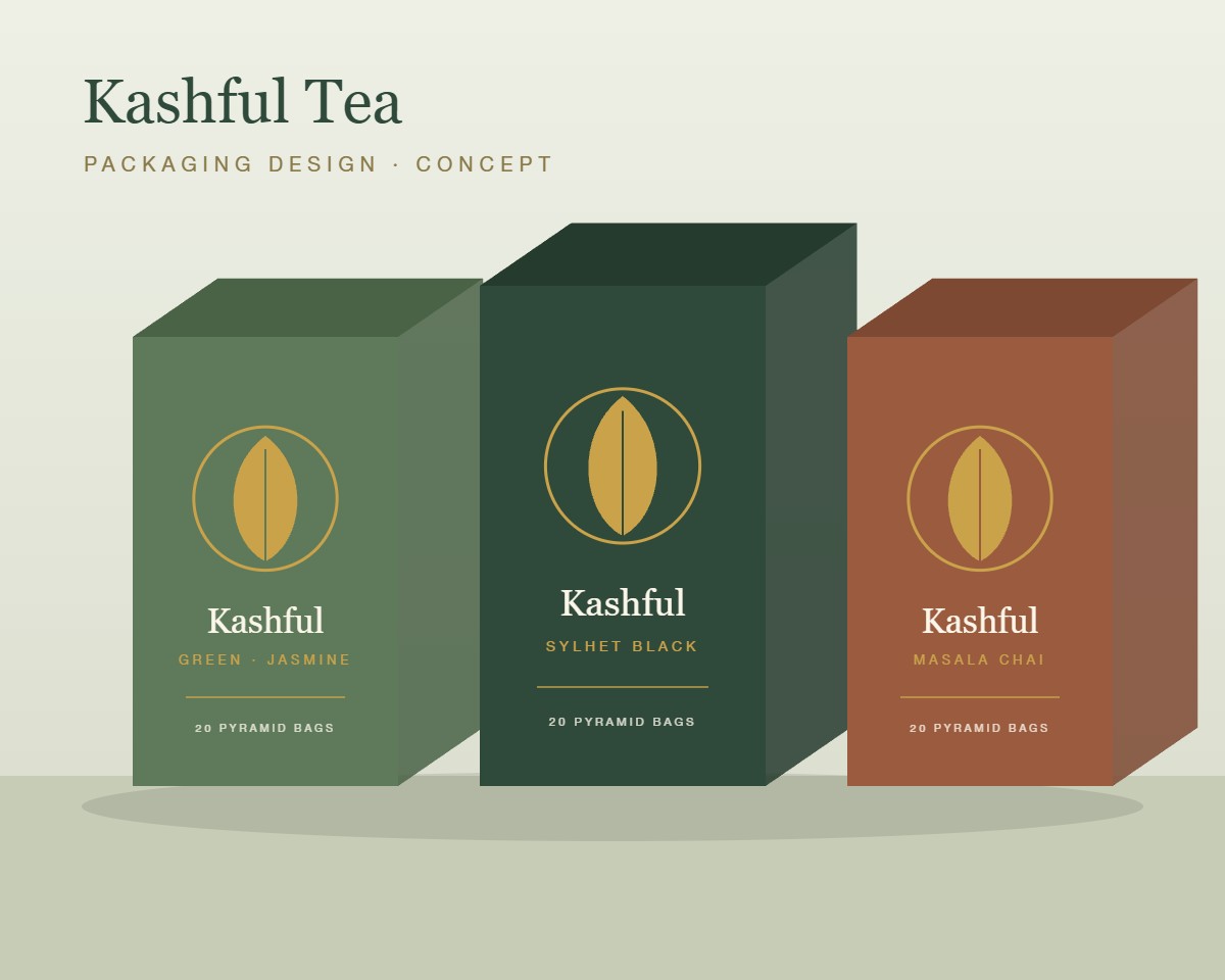Kashful Tea — Packaging Design (Concept)